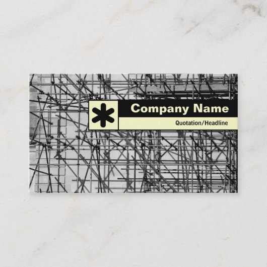 ラベル付きエッジ – 足場 名刺 (正面)