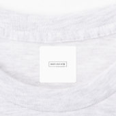 ラベル付き中四角アイロン ラベル (貼付)