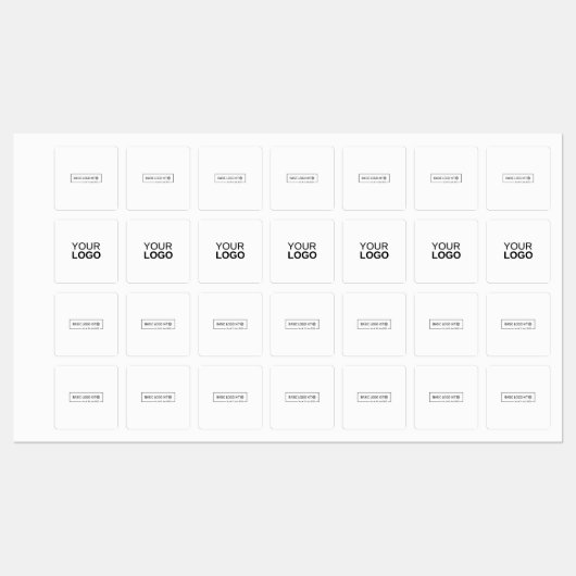 ラベル付き中四角アイロン ラベル (シート)