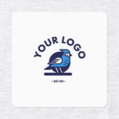 ラベル付き中四角アイロン ラベル (デザイン2)