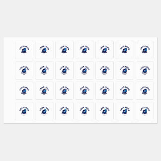 ラベル付き中四角アイロン ラベル