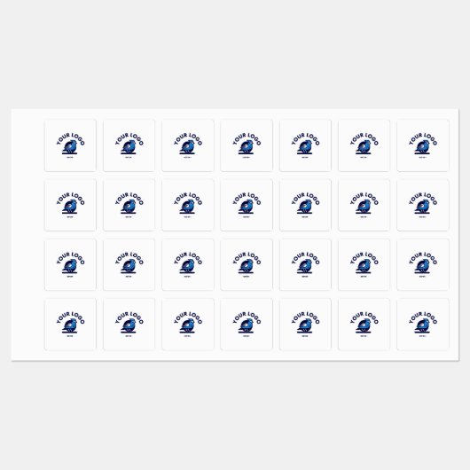 ラベル付き中四角アイロン ラベル (シート)