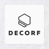 ラベル付き中四角アイロン ラベル (デザイン2)