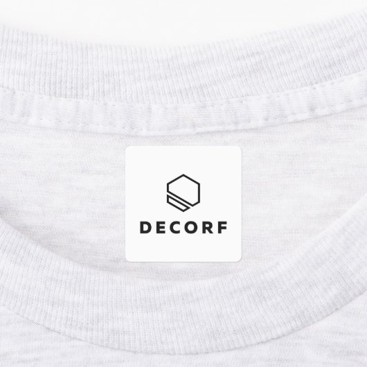 ラベル付き中四角アイロン ラベル (貼付)