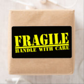 ラベル付き壊れやすい気に取手 ラベル (インサイチュ)