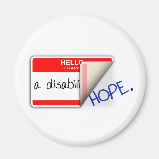 ラベル付き無効マグネット マグネット (正面)