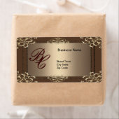 ラベル付けビジネスエレガントコーヒー金ゴールドエリート ラベル (インサイチュ)