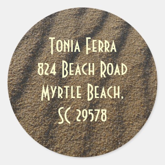 ラベル住所 ラウンドシール (正面)