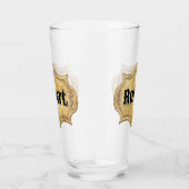 ラベル動揺してグランジ付け タンブラーグラス (右)