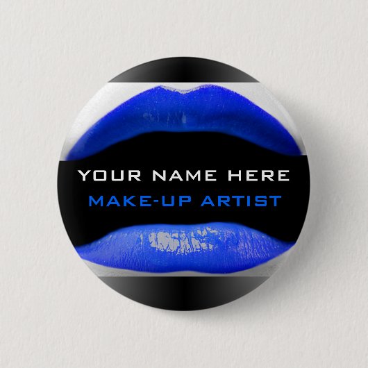 ラベル名（メークアップアーティスト用） 缶バッジ (正面)