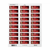 ラベル差出人住所ゴールデンレトリバー&フラワーズ ラベル (フルシート)