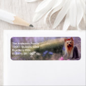 ラベル差出人住所ヨークシャーテリアー ラベル (インサイチュ)