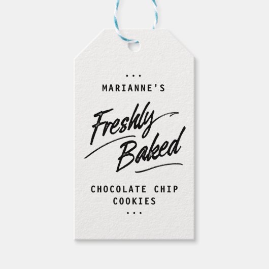 ラベル焼いた付けパーソナライズされたのギフトラベル ギフトタグ (正面)