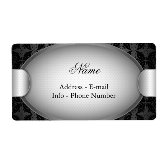 ラベル蝶抽象芸術布 ラベル (正面)