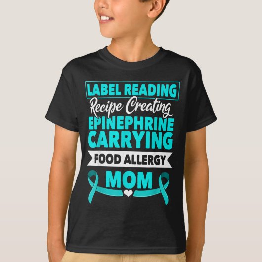 ラベル読みレシピ作成エピネフリン食品 Tシャツ (正面)