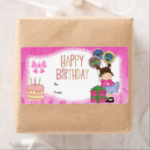 ラベル キッズ ギフトタグ 誕生日 ピンク (インサイチュ)