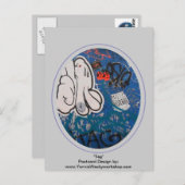 「ラベル」グラフィティ ポストカード (正面/裏面)