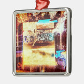 ラベル メタルオーナメント (左)