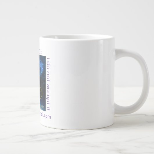 ラベル-人気があることわざ-マグ ジャンボコーヒーマグカップ (右)