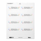 ラベル – 休日の出荷ラベル (フルシート)