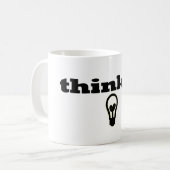ラベル: 思想家のマグ コーヒーマグカップ (正面左)