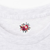 ラベル – 明るい水色の花 (貼付)