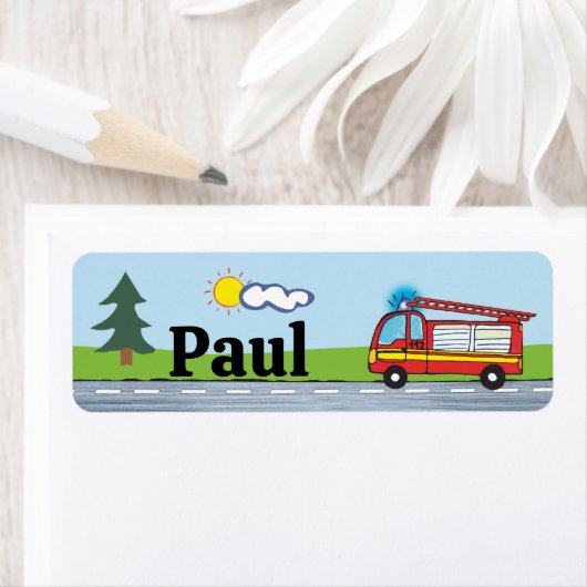 ラベル – 消防車 (インサイチュ)