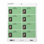 ラベル – 無料 – アンティークサンタinツリー (フルシート)