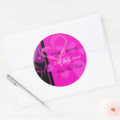 ラベル – 神秘的なハート – 黒/ピンク (封筒)