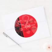 ラベル – 神秘的なハート – 黒/赤 (封筒)