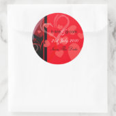 ラベル – 神秘的なハート – 黒/赤 (バッグ)