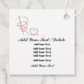 ラベル、贈与等 フェイバータグ (裏面)