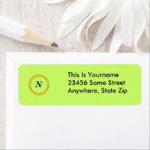 ラベル、返品 – モノグラム ラベル (インサイチュ)