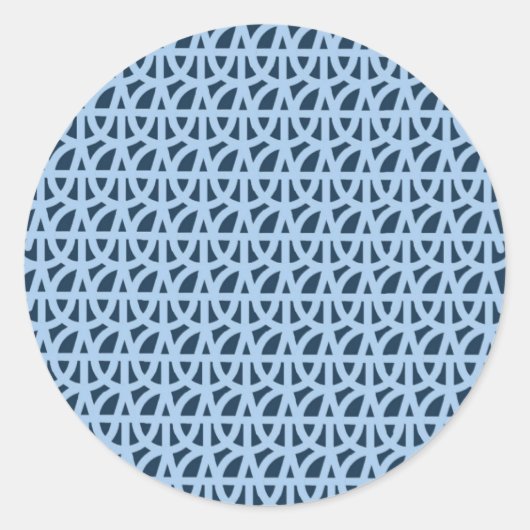 ラベル_logo_pattern_5 カスタマイズ - ラウンドシール (正面)