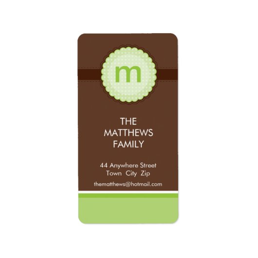 ラベル：: monogram2 2P ラベル (正面)