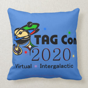 ラベルCon 2020：仮想-青の象限 クッション