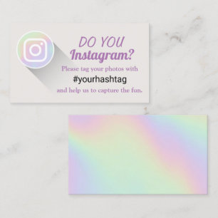 ラベルInstagram Photos Hashtag Holographic コーリングカード