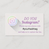 ラベルInstagram Photos Hashtag Holographic コーリングカード (正面)