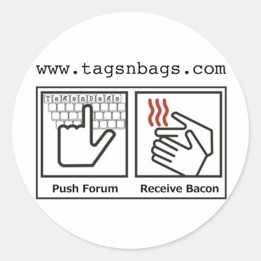 ラベルNバッグ ラウンドシール (正面)