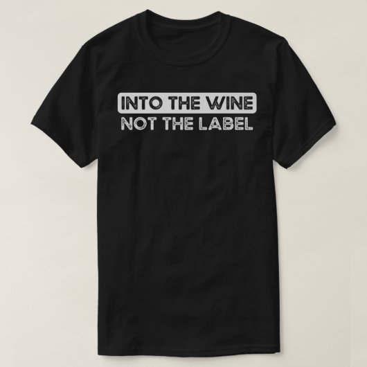 ラベルTシャツではなくワインに Tシャツ (デザイン正面)