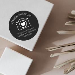 ラベルUs On Instagram For Discount Product Sticker ラウンドシール