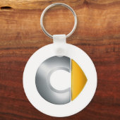 ラベロのロ頭が切れるゴ キーホルダー (正面)