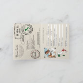 ラベロイタリアパスポート結婚式招待状 招待状 (内部)