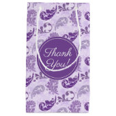 ラベンエレガントダーパープルありがとう スモールペーパーバッグ (正面)