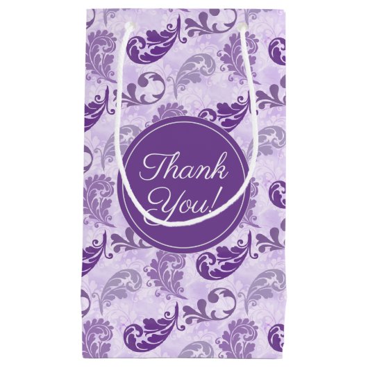 ラベンエレガントダーパープルありがとう スモールペーパーバッグ (正面)