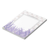 ラベンダエレガントー，モダン,トレンディー,フローラ ノートパッド (回転)