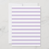 ラベンダーいかりウェディング日付を保存 セーブザデート (裏面)