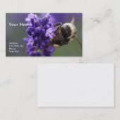 ラベンダーおよび蜂 名刺 (正面/裏面)