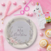 ラベンダーおよび赤面フローラ紙プレート ペーパープレート (パーティー)