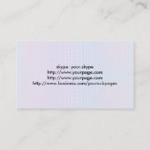 ラベンダーおよび青い泡の両側をカスタマイズ 名刺 (裏面)